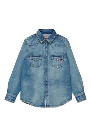 blue cotton shirt DIESEL KIDS | J00760KXBRHK01
